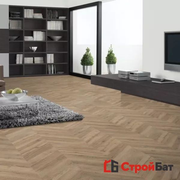 Ламинат Egger Kingsize 8/32 Дуб Риллингтон тёмный EPL012 в интерьере