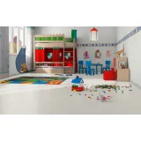Ламинат Egger Kingsize 8/32 Aqua Plus Камень Сантино светлый EPL126 в интерьере