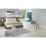 Ламинат Egger Kingsize 8/32 Aqua Plus Камень Сантино светлый EPL126 в интерьере
