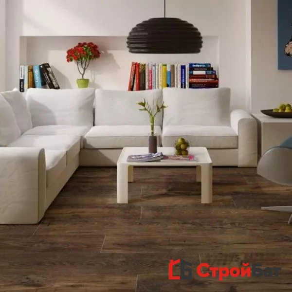 Ламинат Ideal CranBerry Каштан Сахарный 8010  33 класс на сайте официального дилера в интерьере
