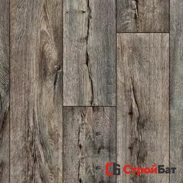 Линолеум полукоммерческий Ideal Ultra Cracked Oak 2-696M на сайте официального дилера в интерьере