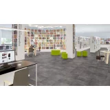 Виниловая клеевая плитка ПВХ Tarkett Art Vinyl Lounge Concrete на сайте официального дилера в интерьере