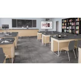 Виниловая клеевая плитка ПВХ Tarkett Art Vinyl Lounge Concrete на сайте официального дилера в интерьере