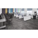 Виниловая клеевая плитка ПВХ Tarkett Art Vinyl Lounge Concrete на сайте официального дилера в интерьере