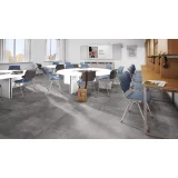 Виниловая клеевая плитка ПВХ Tarkett Art Vinyl Lounge Concrete на сайте официального дилера в интерьере