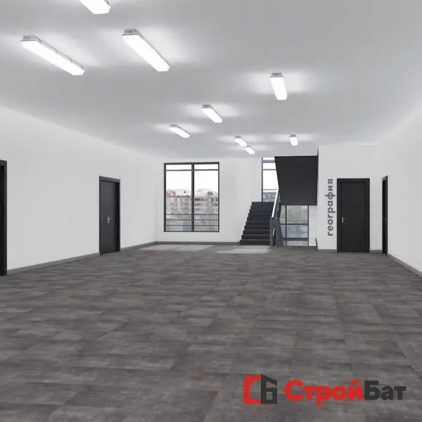 Виниловая клеевая плитка ПВХ Tarkett Art Vinyl Lounge Concrete на сайте официального дилера в интерьере