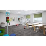 Виниловая клеевая плитка ПВХ Tarkett Art Vinyl Lounge Concrete на сайте официального дилера в интерьере