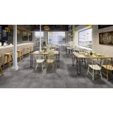 Виниловая клеевая плитка ПВХ Tarkett Art Vinyl Lounge Concrete на сайте официального дилера в интерьере