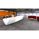 Виниловая клеевая плитка ПВХ Tarkett Art Vinyl Lounge Concrete на сайте официального дилера в интерьере