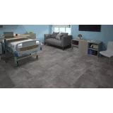 Виниловая клеевая плитка ПВХ Tarkett Art Vinyl Lounge Concrete на сайте официального дилера в интерьере