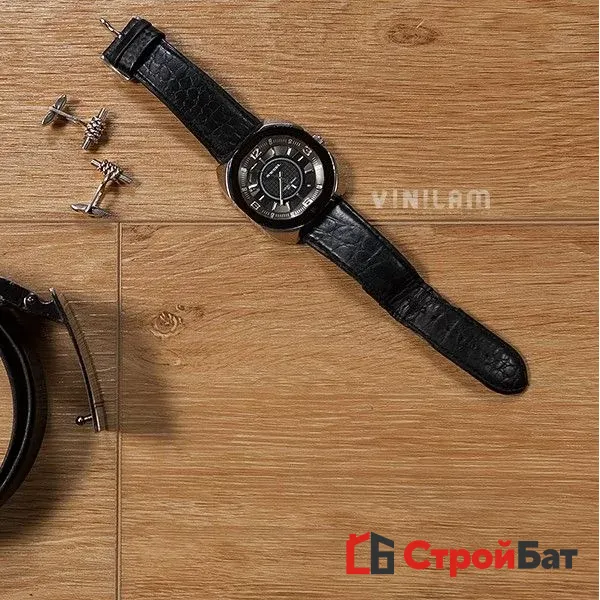 Виниловая замковая плитка ПВХ Vinilam Корк Престиж 10-080V Дуб Мейс в интерьере