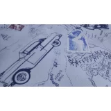 Бумажные обои Malex Design Машинки Ретро 226002-6 на сайте официального дилера в интерьере Бумажные обои Malex Design Машинки Ретро 226002-6 на сайте официального дилера в интерьере